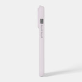 Moderne Minimalistische Initiële Roze Monogram iPhone Hoesje (Linkerkant)