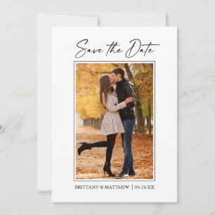 Moderne, minimalistische inktpennen save the date