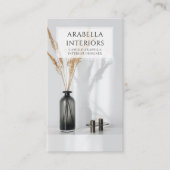 Moderne minimalistische interieur ontwerper visitekaartje (Voorkant)