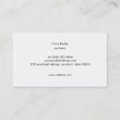 Moderne minimalistische interieurontwerper Coppe B Visitekaartje (Achterkant)