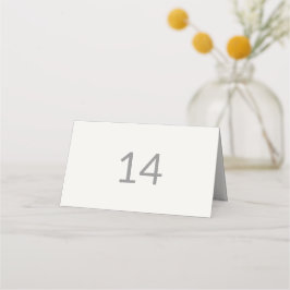 Moderne Minimalistische Intieme Trouwtafel Nummer Plaatskaartje