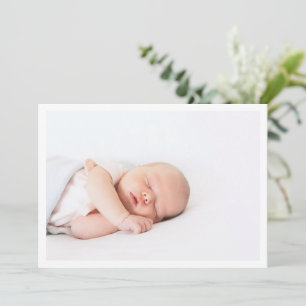 Moderne Minimalistische Introductie Baby Foto Gebo Aankondiging