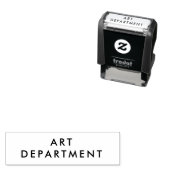 Moderne minimalistische inventaris kantoor afdelin  zelfinktende stempel (In situ)