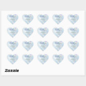 Moderne Minimalistische Iriserende Script Trouw Da Hart Sticker (Vel)