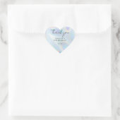 Moderne Minimalistische Iriserende Script Trouw Da Hart Sticker (Tas)
