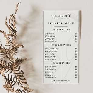 Moderne minimalistische Ivoor/Zwarte Salon/Spa Men