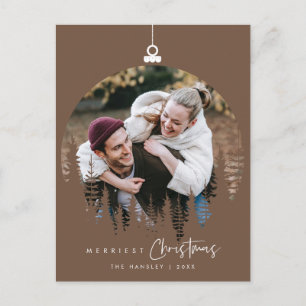 Moderne Minimalistische, Jooligste Kerst Familie F Briefkaart