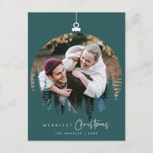 Moderne Minimalistische, Jooligste Kerstmis Famili Briefkaart