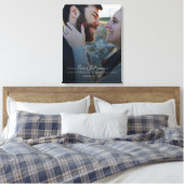 Moderne, minimalistische Jubileum bruiloft foto Canvas Afdruk (Insitu (Slaapkamer))