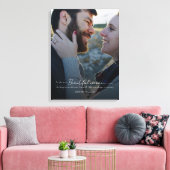 Moderne, minimalistische Jubileum bruiloft foto Canvas Afdruk (Insitu (Woonkamer))