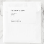 Moderne minimalistische kaars of productlabel rechthoekige sticker (Tas)