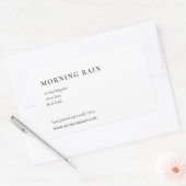 Moderne minimalistische kaars of productlabel rechthoekige sticker (Envelop)