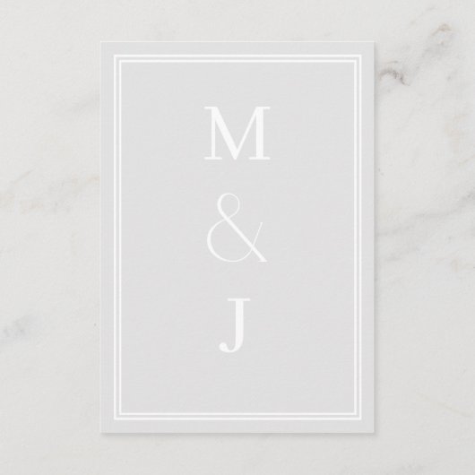 Moderne, minimalistische kaart (Achterkant)