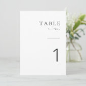 Moderne Minimalistische Kaart van het Aantal van d (Staand voorkant)