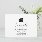 Moderne, minimalistische Kaart voor aankondigingen (Staand voorkant)