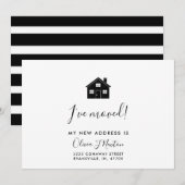 Moderne, minimalistische Kaart voor aankondigingen (Voorkant / Achterkant)