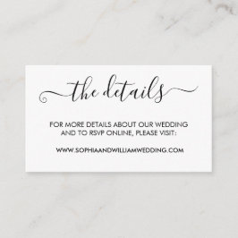 Moderne minimalistische Kaart voor bruiloft