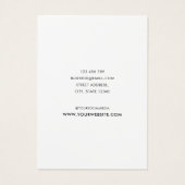 Moderne, minimalistische Kaart voor draagbeeldsche (Achterkant)