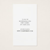 Moderne, minimalistische Kaart voor draagbeeldsche (Achterkant)