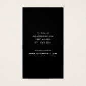 Moderne, minimalistische Kaart voor draagbeeldsche (Achterkant)