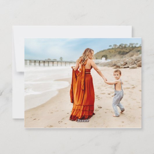 Moderne minimalistische Kaart voor kerstfeestdagen (Achterkant)