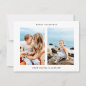 Moderne minimalistische Kaart voor kerstfeestdagen (Voorkant)