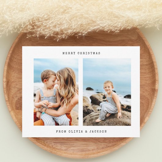 Moderne minimalistische Kaart voor kerstfeestdagen