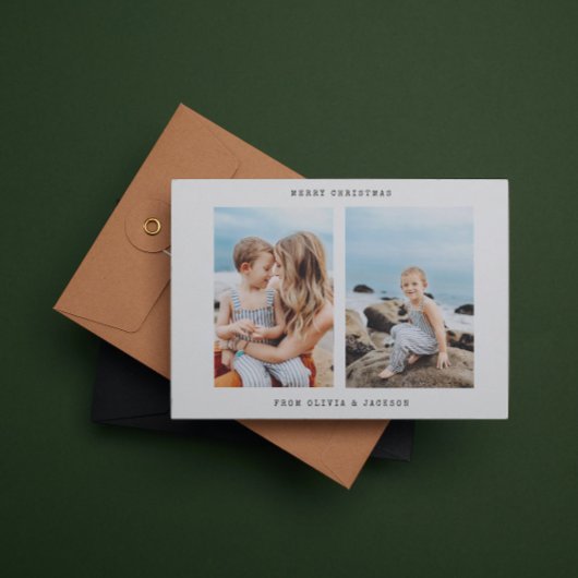 Moderne minimalistische Kaart voor kerstfeestdagen