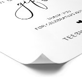 Moderne minimalistische kaarten en cadeaubonnen poster (Hoek)