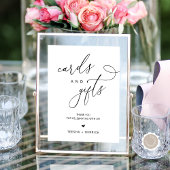 Moderne minimalistische kaarten en cadeaubonnen poster