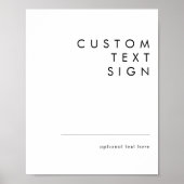 Moderne Minimalistische Kaarten en Geschenken Aang Poster (Voorkant)