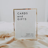 Moderne minimalistische Kaarten en geschenken Trou Poster