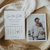 Moderne minimalistische kalender save the date