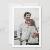 Moderne minimalistische kalender save the date (Achterkant)