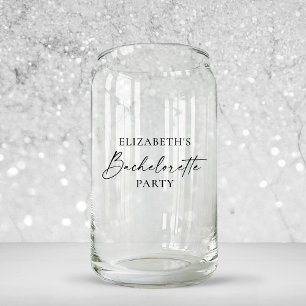 Moderne minimalistische kalligrafie Bachelorette P Blikvorm Glas