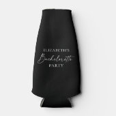 Moderne minimalistische kalligrafie Bachelorette P Flesjeskoeler (Voorkant)