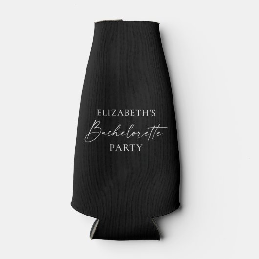 Moderne minimalistische kalligrafie Bachelorette P Flesjeskoeler (Voorkant)