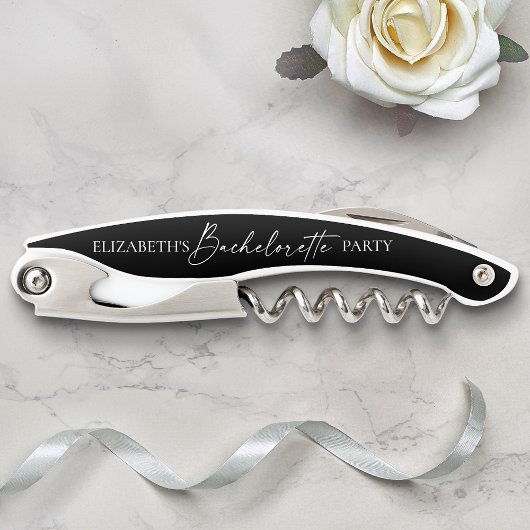 Moderne minimalistische kalligrafie Bachelorette P Kurkentrekker