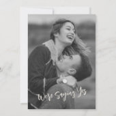 Moderne minimalistische kalligrafie noemt crème fo kaart (Achterkant)