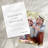 Moderne minimalistische kalligrafie script foto br kaart