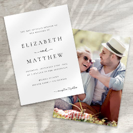 Moderne minimalistische kalligrafie script foto br kaart