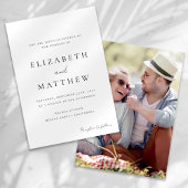 Moderne minimalistische kalligrafie script foto br kaart