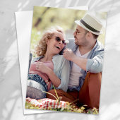 Moderne minimalistische kalligrafie script foto br kaart