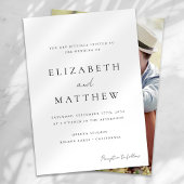 Moderne minimalistische kalligrafie script foto br kaart