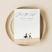 Moderne minimalistische kalligrafie Script foto Save The Date