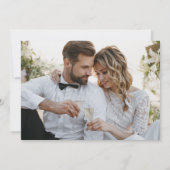 Moderne Minimalistische Kalligrafie Trouw Dankkaar Bedankkaart (Achterkant)