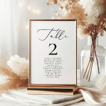 Moderne minimalistische kalligrafie trouwnamen 2 kaart<br><div class="desc">#zazzlemade</div>