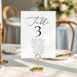 Moderne minimalistische kalligrafie trouwnamen kaart<br><div class="desc">Omarm tijdloze elegantie met ons Modern Minimalist Wedding collectie bij Zazzle. Ontdek slanke design en strakke lijnen die een vleugje verfijning brengen op uw speciale dag. Van chique uitnodigingen tot stijlvolle inrichting, onze samengestelde selectie zorgt ervoor dat uw bruiloft moeiteloos uw hedendaagse stijl weerspiegelt. Laat simplicity boekdelen spreken op je...</div>