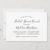 Moderne minimalistische kalligrafie Vrijgezellenfe Kaart (Voorkant)