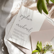 Moderne minimalistische kalligrafie zwart wit brui